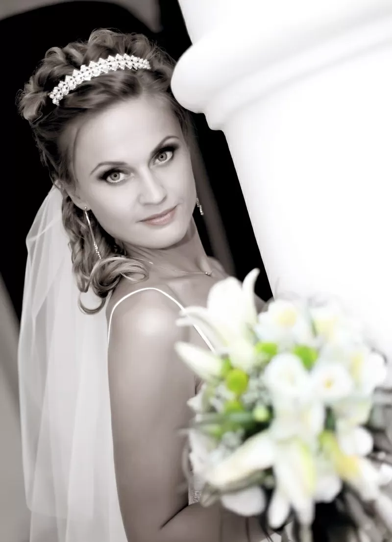 свадебные прически и макияж 18