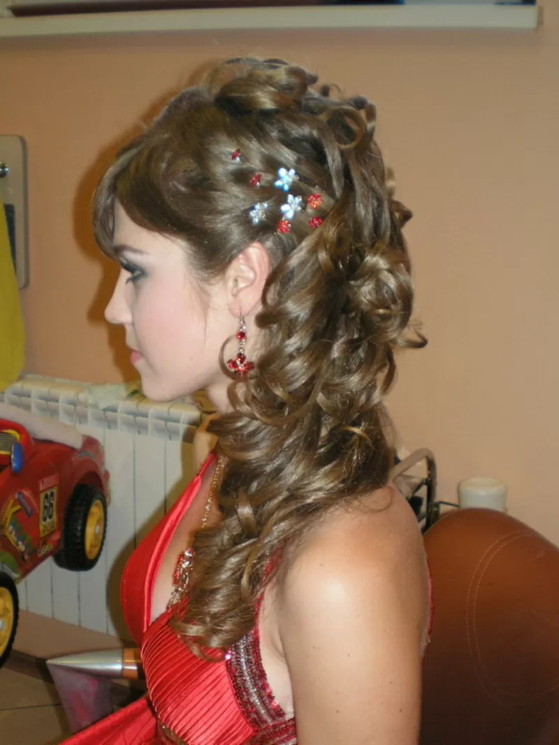 свадебные прически и макияж 27