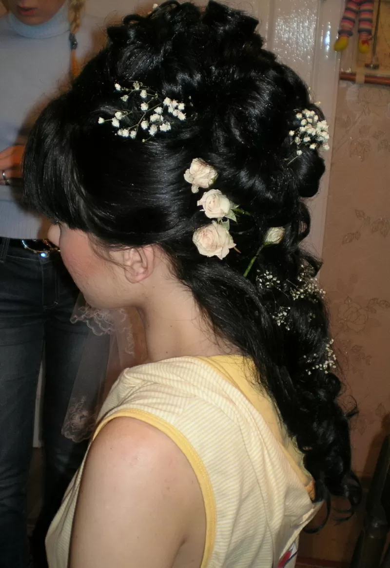 свадебные прически и макияж 29