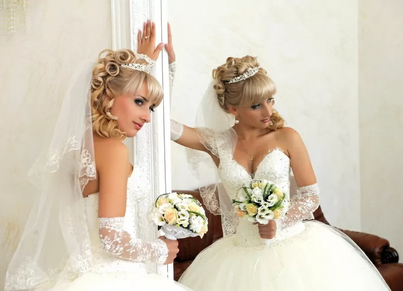 свадебные прически и макияж 31
