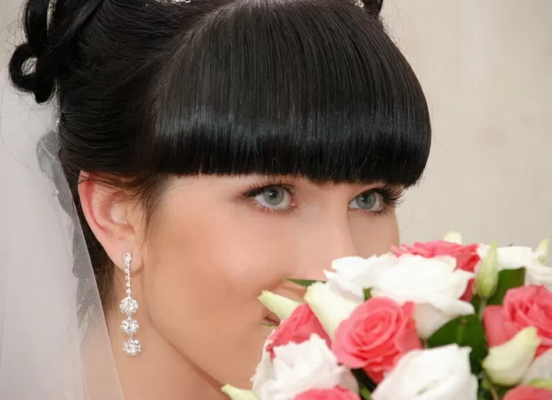 свадебные прически и макияж 62