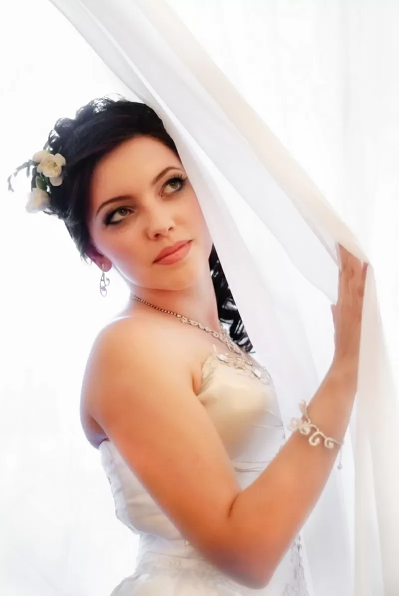 свадебные прически и макияж 64