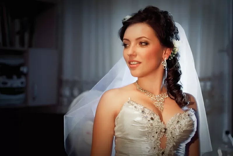 свадебные прически и макияж 68