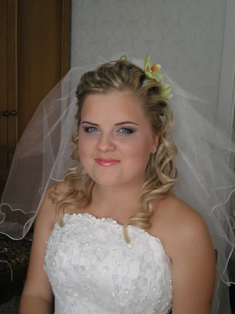 свадебные прически и макияж 76