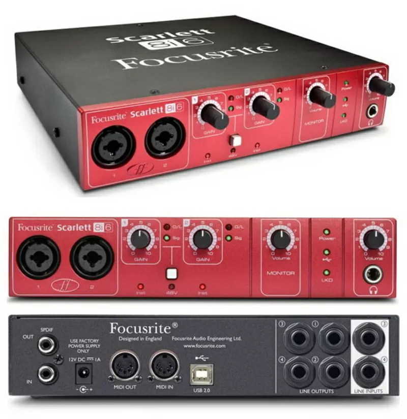 Focusrite Scarlett 8i6 Аудио интерфейс в кредит