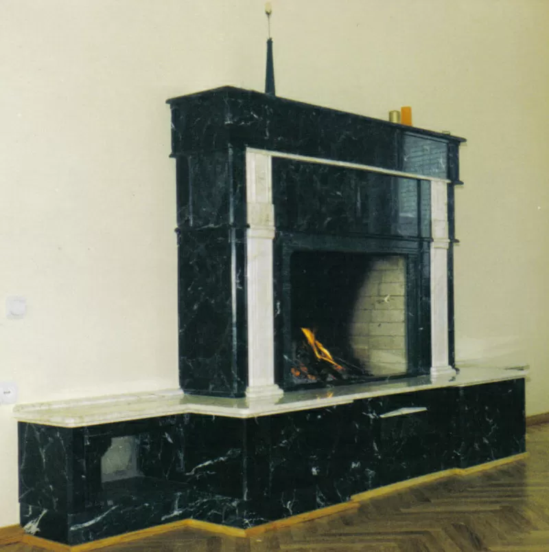 Камин из мрамора.Камин мрамор Киев.Камин мраморный. 4