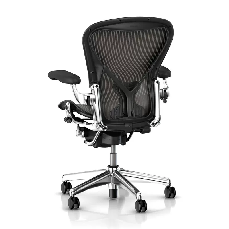 Офисное кресло Herman Miller Aeron Chair - Polished Aluminum 2