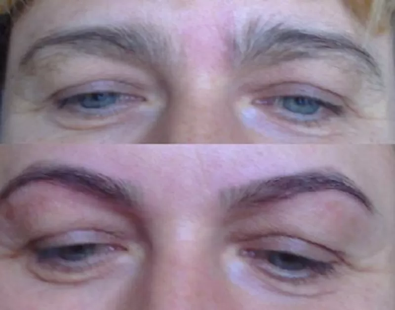 Профессиональная коррекция бровей 14