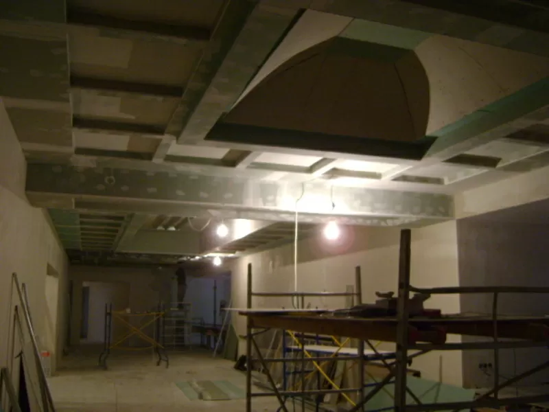 Монтаж самых сложных гипсокартонных конструкций. Высокое качество. 3