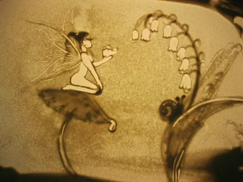 Песочное шоу, песочная анимация, рисунок песком, изгот. видеороликов