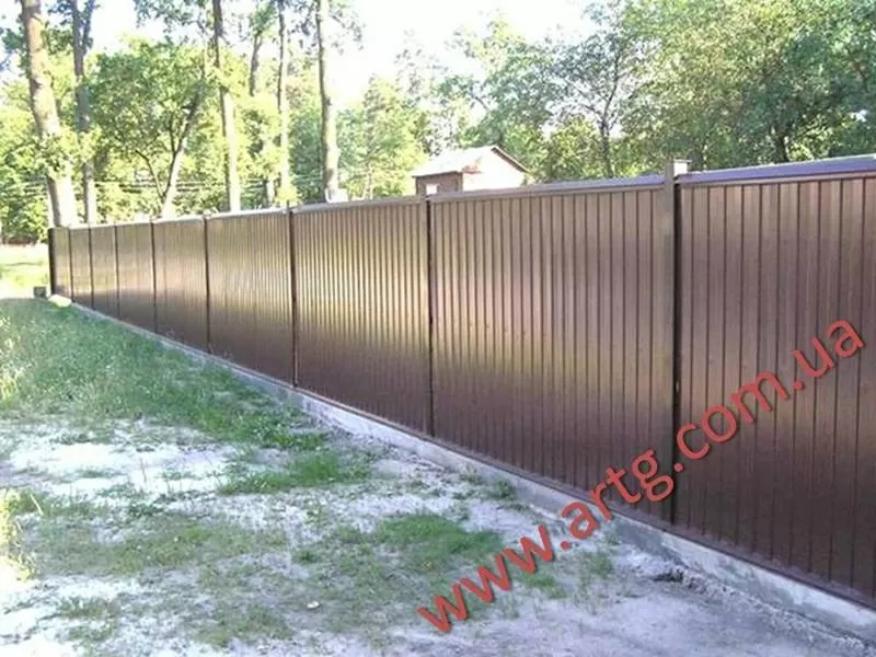 Забор из профнастила 2