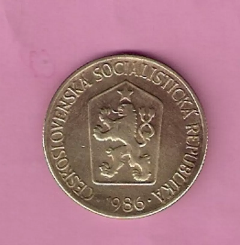 Продаю монету 1 крона Чехословакия,  1986