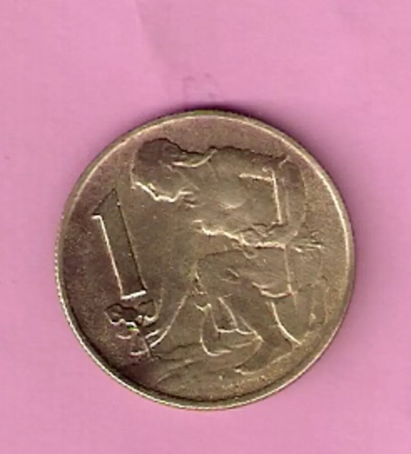 Продаю монету 1 крона Чехословакия,  1986 2