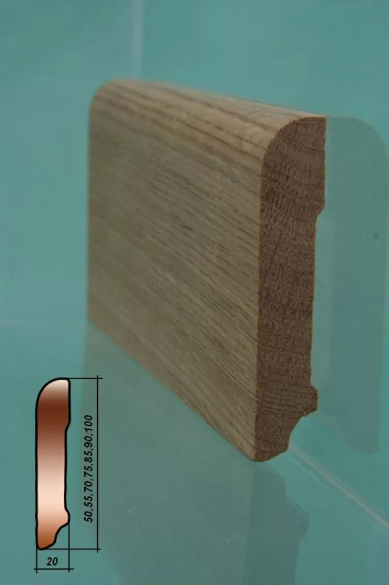 Изготовление плинтуса деревянного массивного,  тонировка плинтуса,  дубо