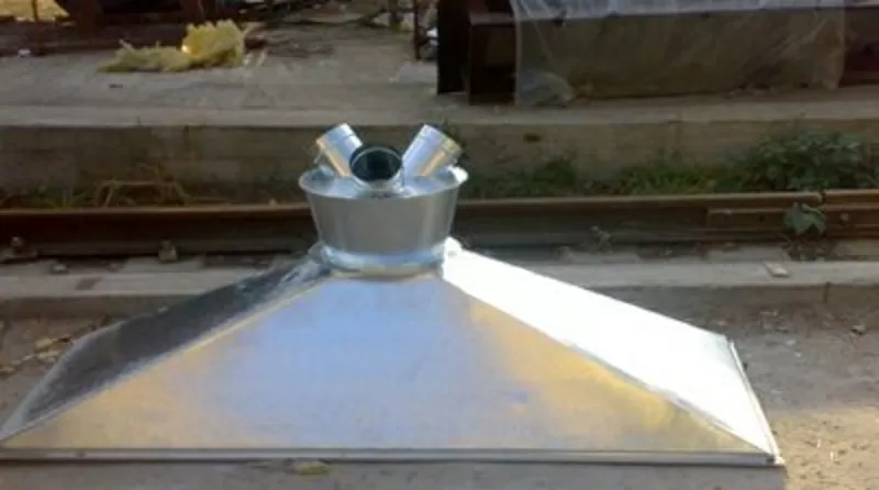 Изделия с оцинковки, нержавейки.Зонт вытяжной на мангал.Киев цена.