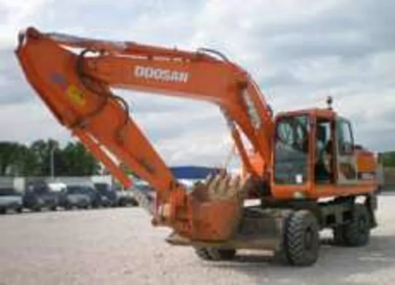 Аренда экскаватора JCB 3 CX,  JCB 220,  DOOSAN S210W 6