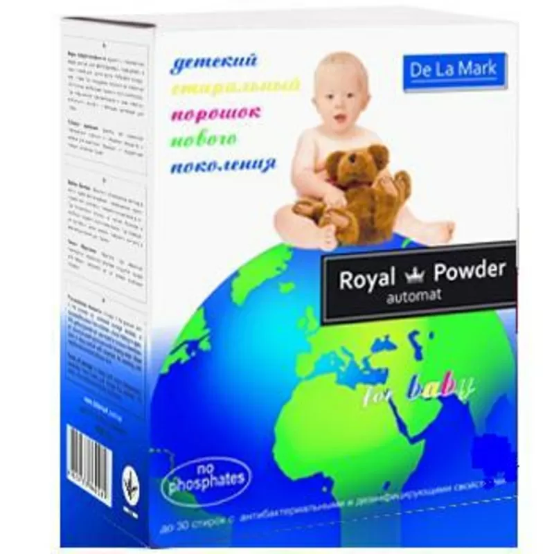 Детский концентрированный бесфосфатный стиральный порошок Royal Powder