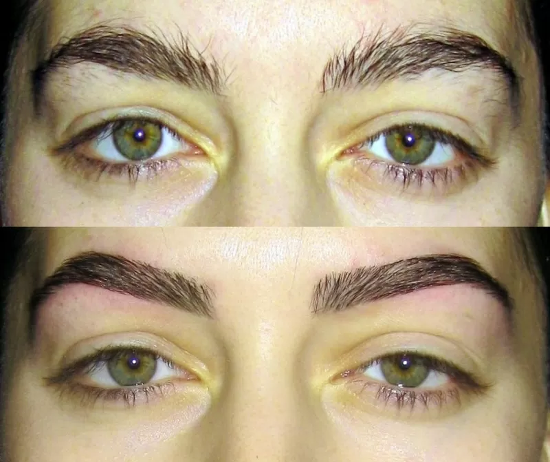 Профессиональная коррекция бровей 15