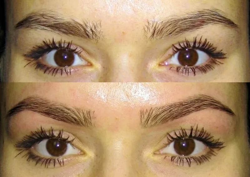 Профессиональная коррекция бровей 16