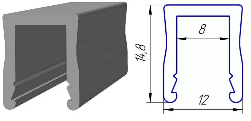 Алюминиевый профиль 8