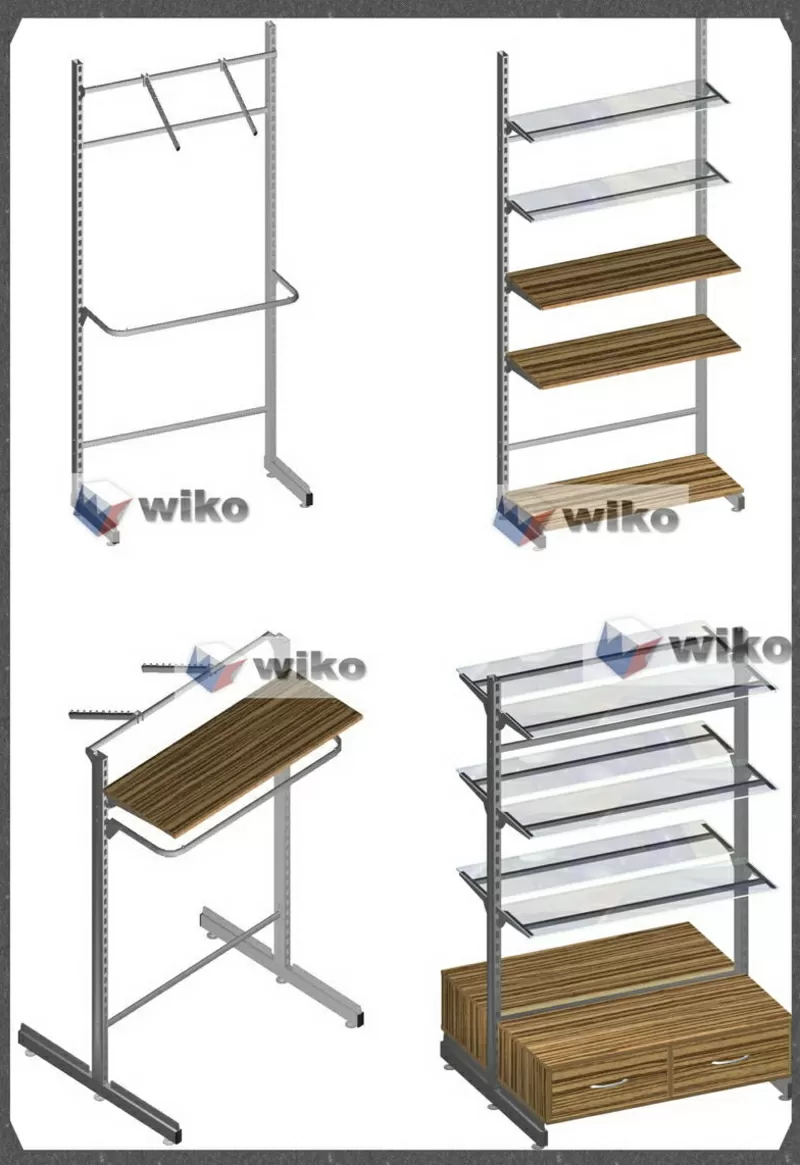 Оборудование магазинов одежды,  обуви,  аптек,  бытовой техники. Wiko 4