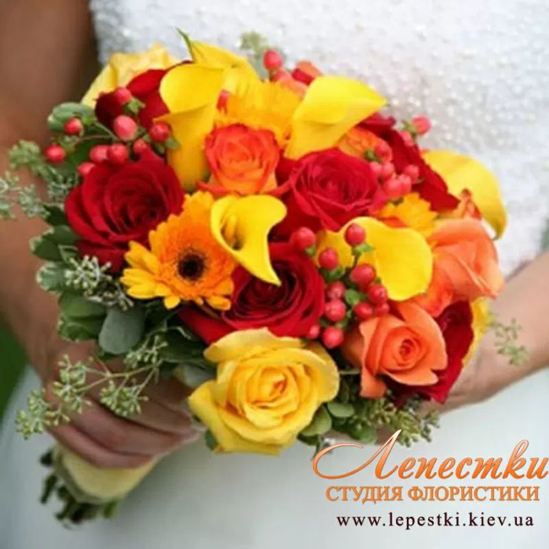 Букет невесты,  бутоньерка жениха 6