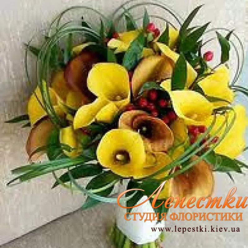 Букет невесты,  бутоньерка жениха 7