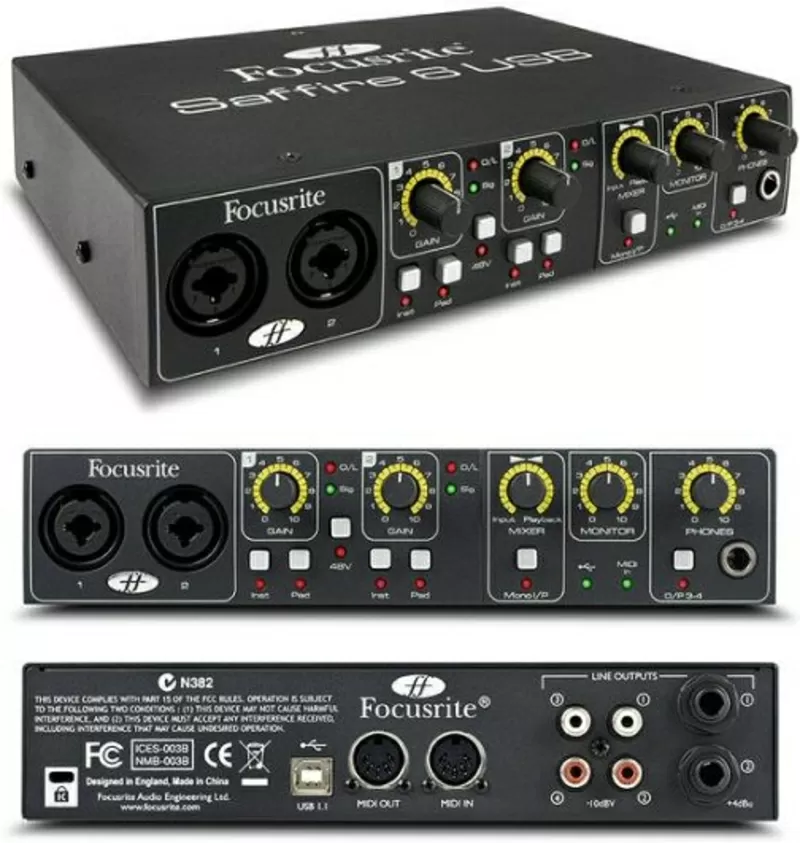 Звуковая карта Focusrite Saffire 6 USB цена по старому курсу