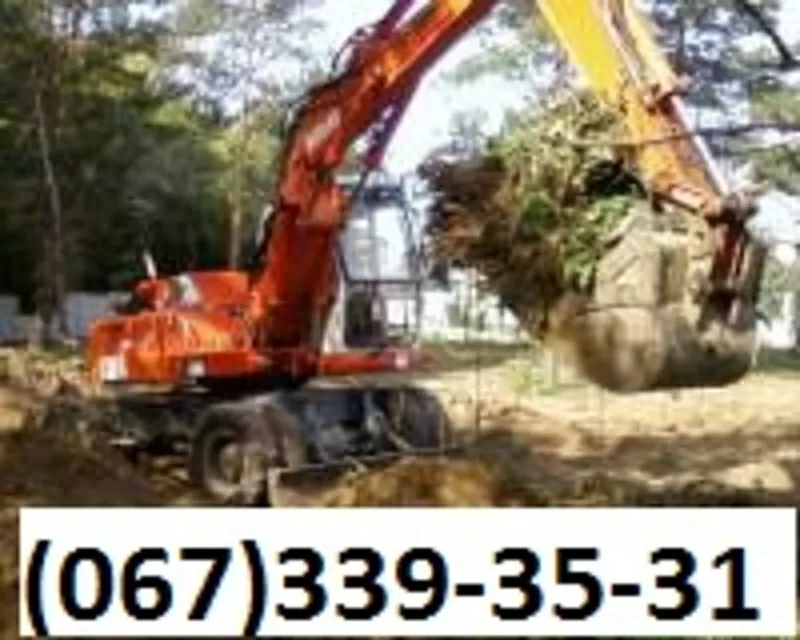 Планировка участка, вывоз мусора. Удаление пней, снос домов и стр