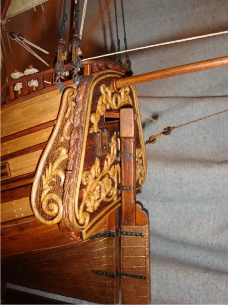 Продам модель - копию парусного судна 18 века(Pinca genoveza) 8