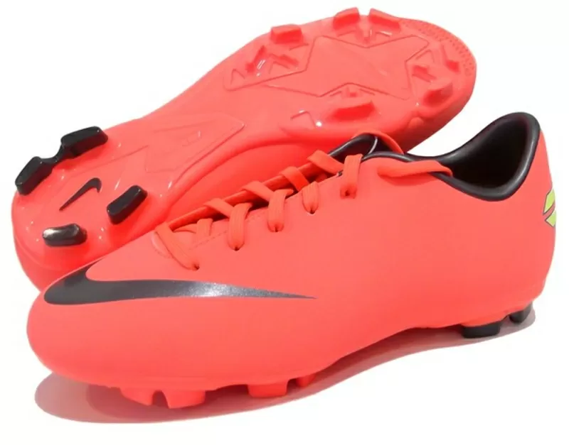 Детские бутсы Nike Mercurial Victory III FG (Mango)