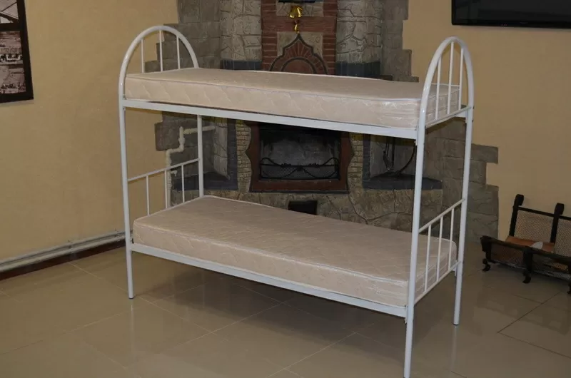 Кровати металлические  двухъярусные для хостелов