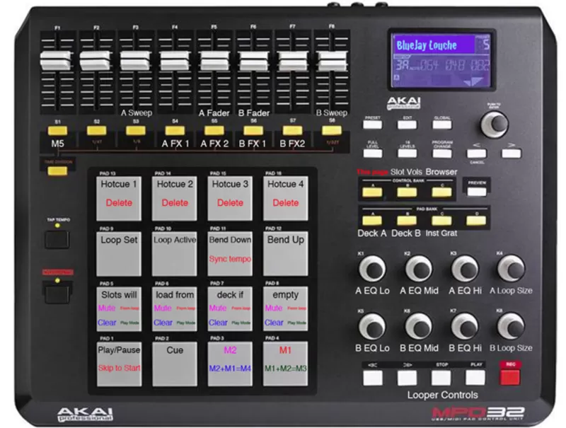 DJ-контроллер Akai MPD32