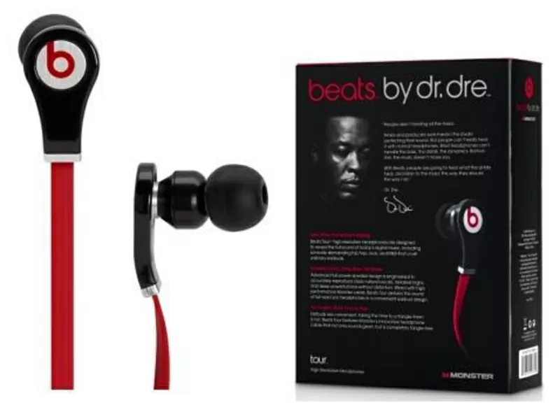 Оригинальные Monster Beats By Dr. Dre Tour Вакуумные