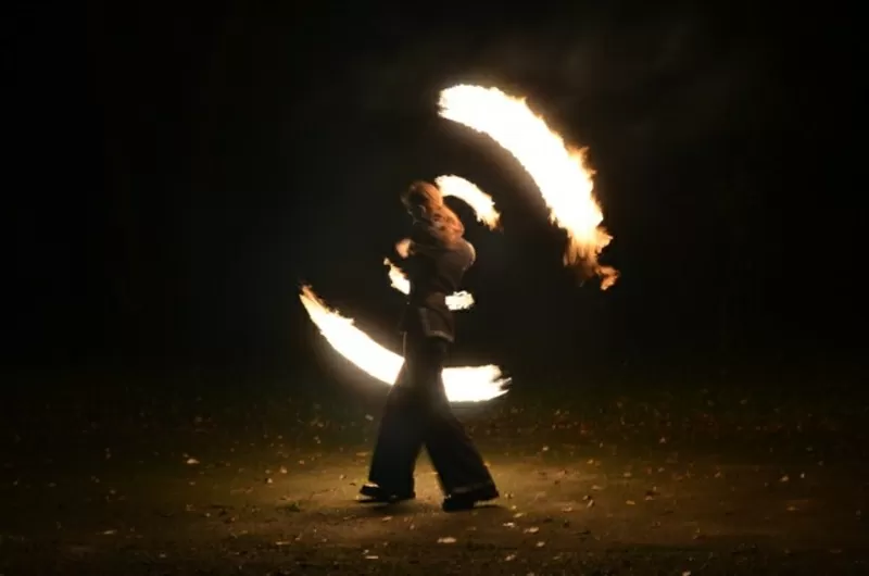 Огненное шоу, светодиодное шоу в Киеве 6