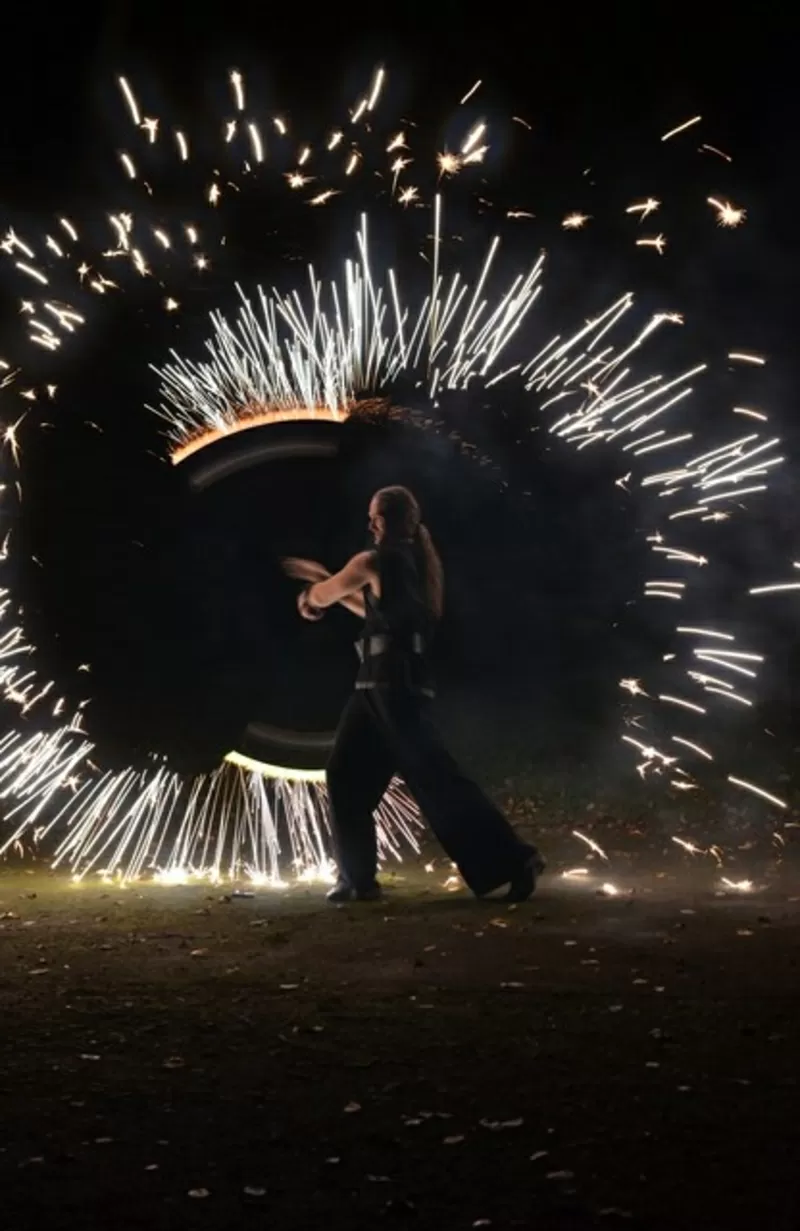 Огненное шоу, светодиодное шоу в Киеве 8