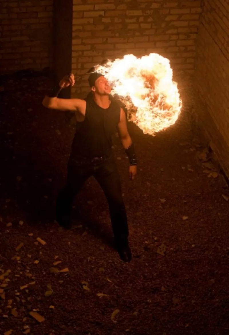 Огненное шоу, светодиодное шоу в Киеве 9