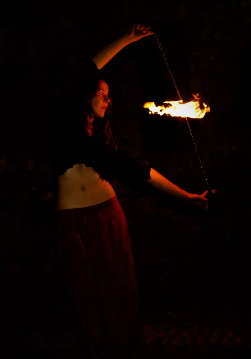 Огненное шоу, светодиодное шоу в Киеве 2