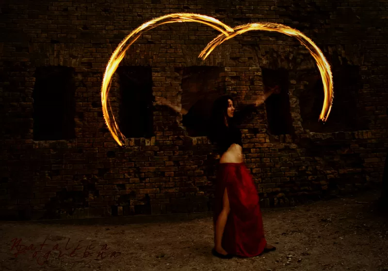 Огненное шоу, светодиодное шоу в Киеве 12