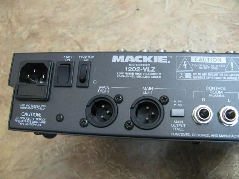 Продам микшерный пульт Mackie 1202-VLZ (Made in USA) 3