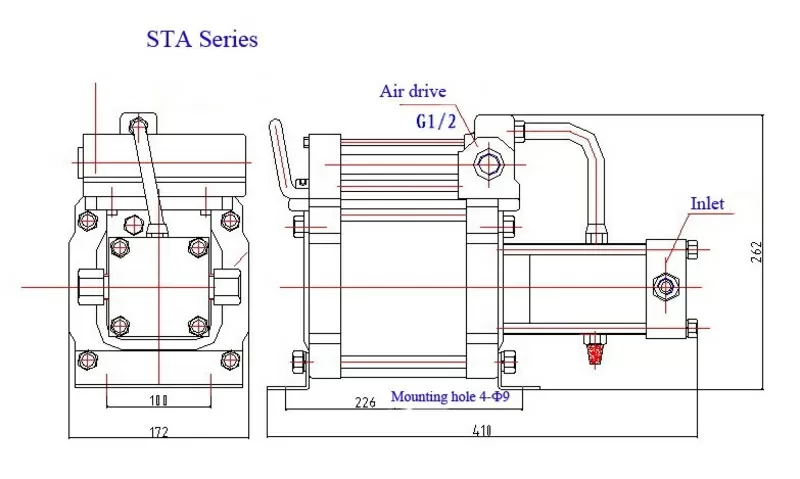 STA серии газ бустер насос 2