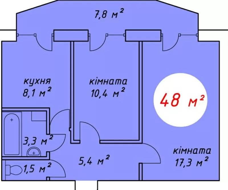 Двухкомнатная квартира в Ирпене. Отличное предложение от застройщика! 2