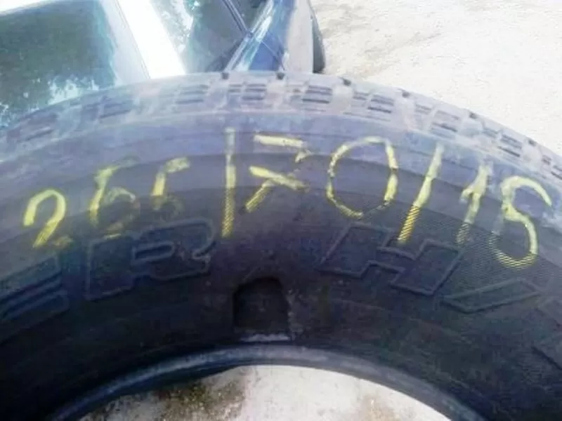 Шины,  Б/У , Bridgestone Dueler h/t 265/70R16 112S,  4штуки,   2