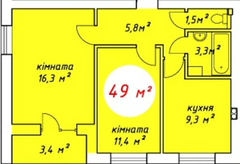 Уютная 2-комн. квартира в новострое,  г. Ирпень!