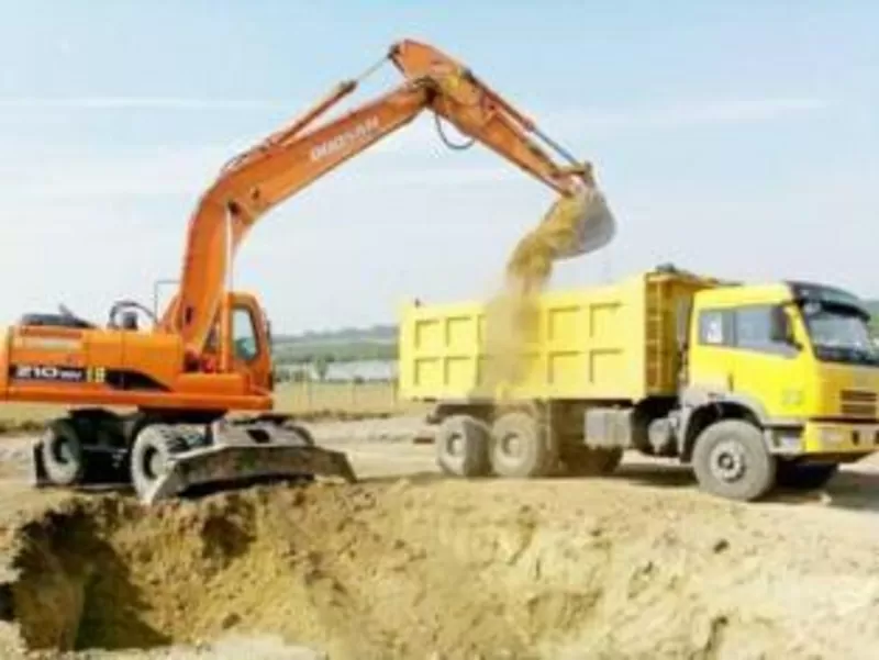 Разработка грунта: выемка грунта, рытьё котлованов в Киеве 3