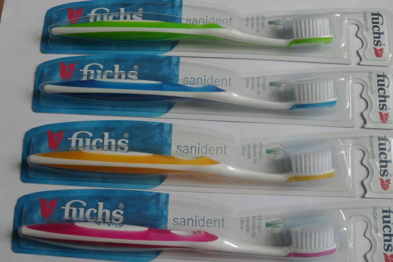 Зубные щетки fuchs Sanident supersoft из Германии