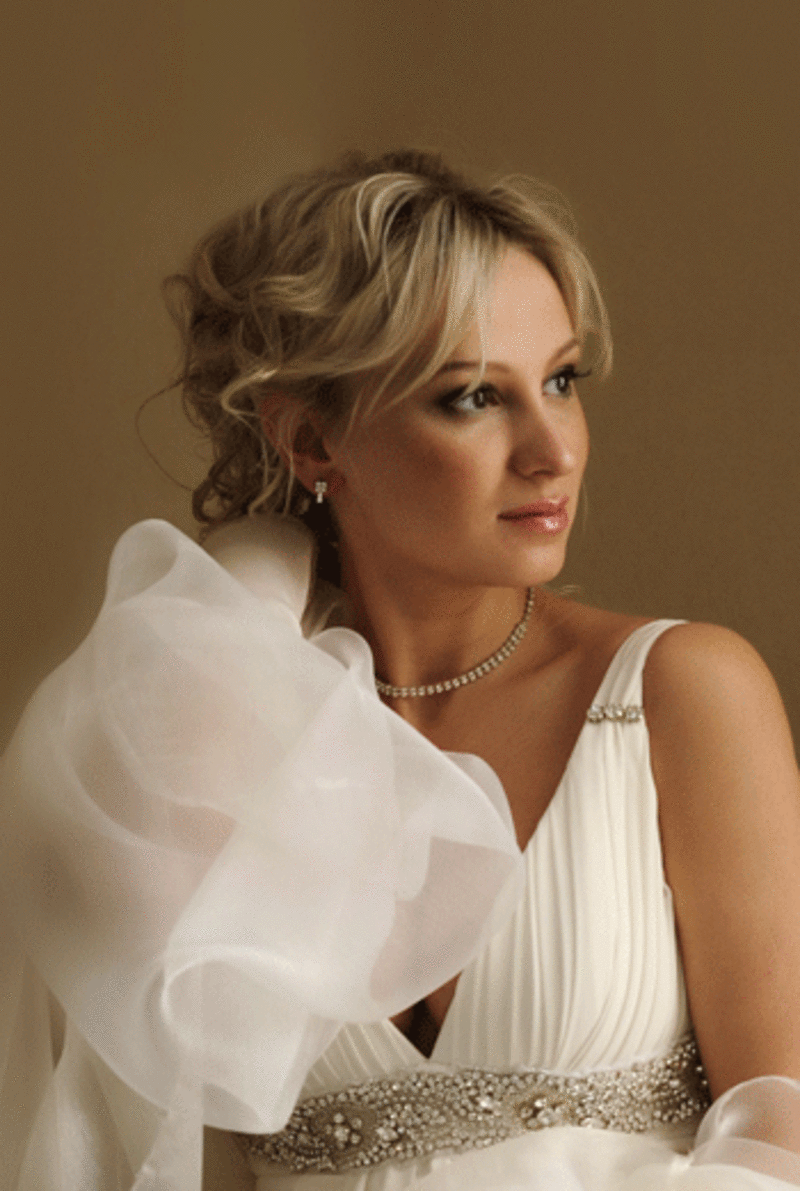 Визаж и прическа для свадьбы, праздника 2