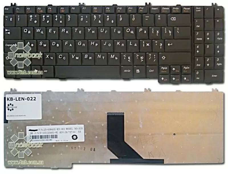 Клавиатура для ноутбука Lenovo G550 3