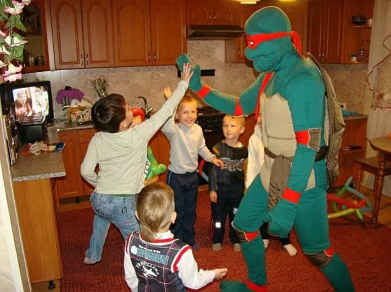 Аниматор Черепашка-нинзя на День Роджения. Услуги. Фото-видео