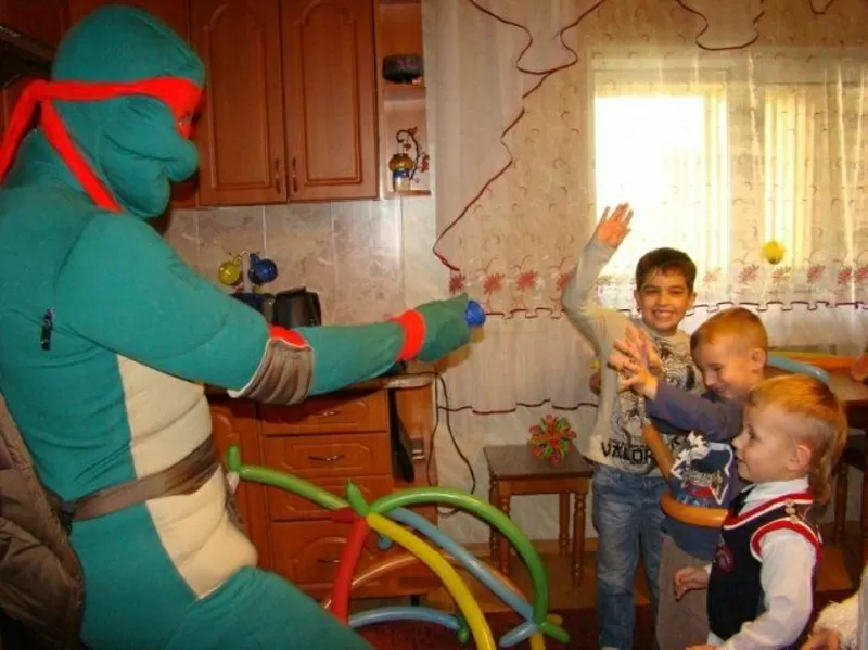 Аниматор Черепашка-нинзя на День Роджения. Услуги. Фото-видео 3
